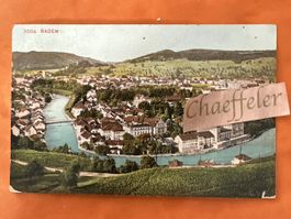 Ansichtskarte Baden Limmat gelaufen 1912 
