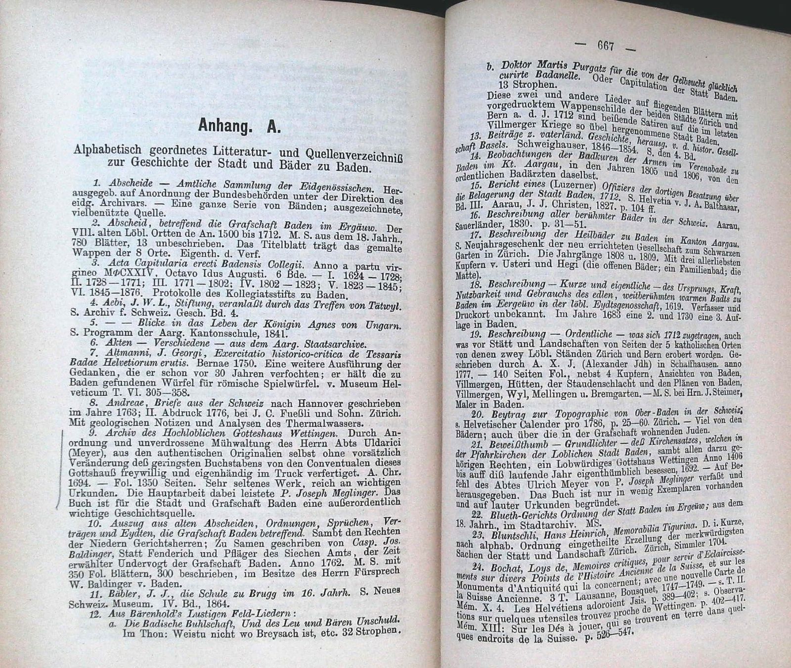 Bücher: Baden von Barth. Fricker 1880 – Gebraucht aus Rafz von booksell 3