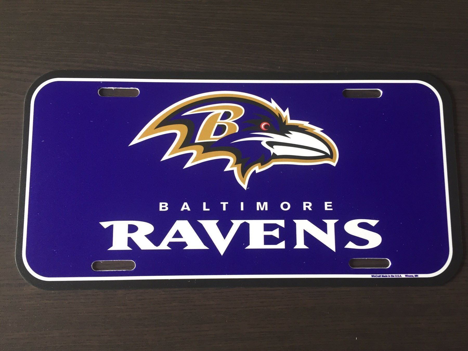 Insegne: Baltimore Ravens License Plate – Nuovo e nell'imballaggio originale da Muttenz venduto da US_Sport_Schweiz