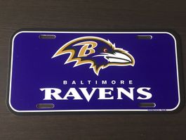 Baltimore Ravens License Plate