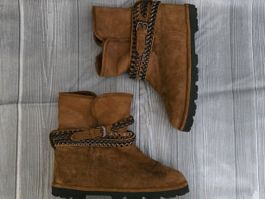 Baldinini Wildleder-Boots mit Nieten - 38 ½ -