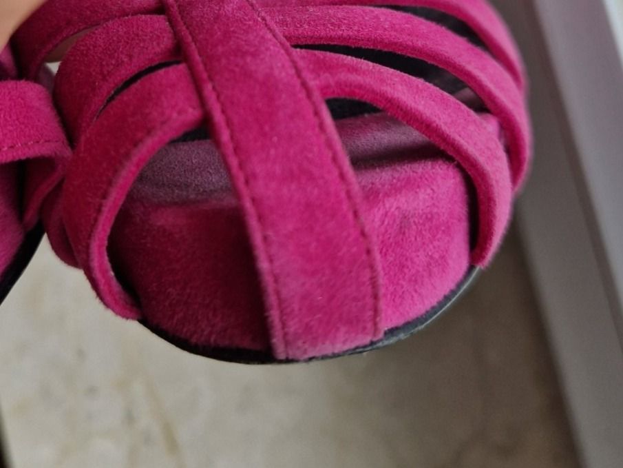 Hermès Scarpe da donna: Hermes Pink Suede Strappy Sandals, size 38 – Usato da Zollikerberg venduto da TaraMira 8