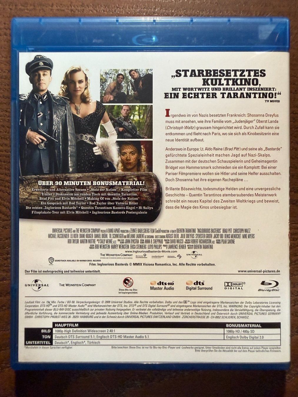 Tutti i DVDs: Inglourious Basterds – Usato da Zürich venduto da Blu-ray_ZH 1