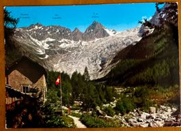 Trient - La buvette au pied du Glacier du Trient 1970