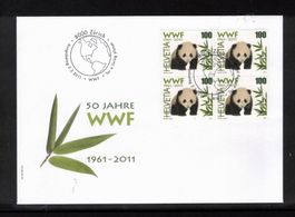 2011 FDC 4er WWF  aus ABO