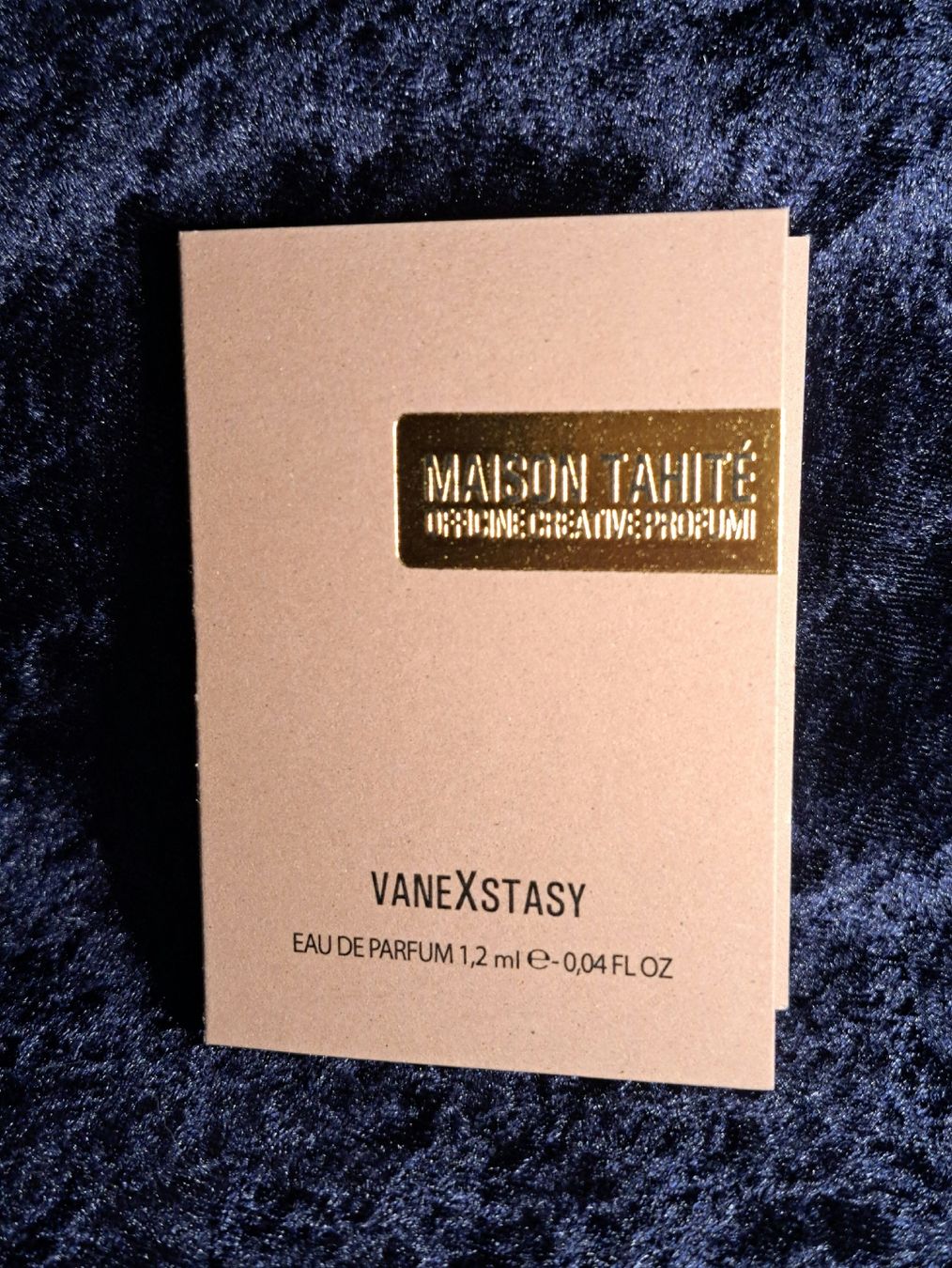 Parfum & Eau de Toilette: Parfüm Muster VaneXstasy Maison Tahité – Neu und originalverpackt aus Richterswil von Viorella