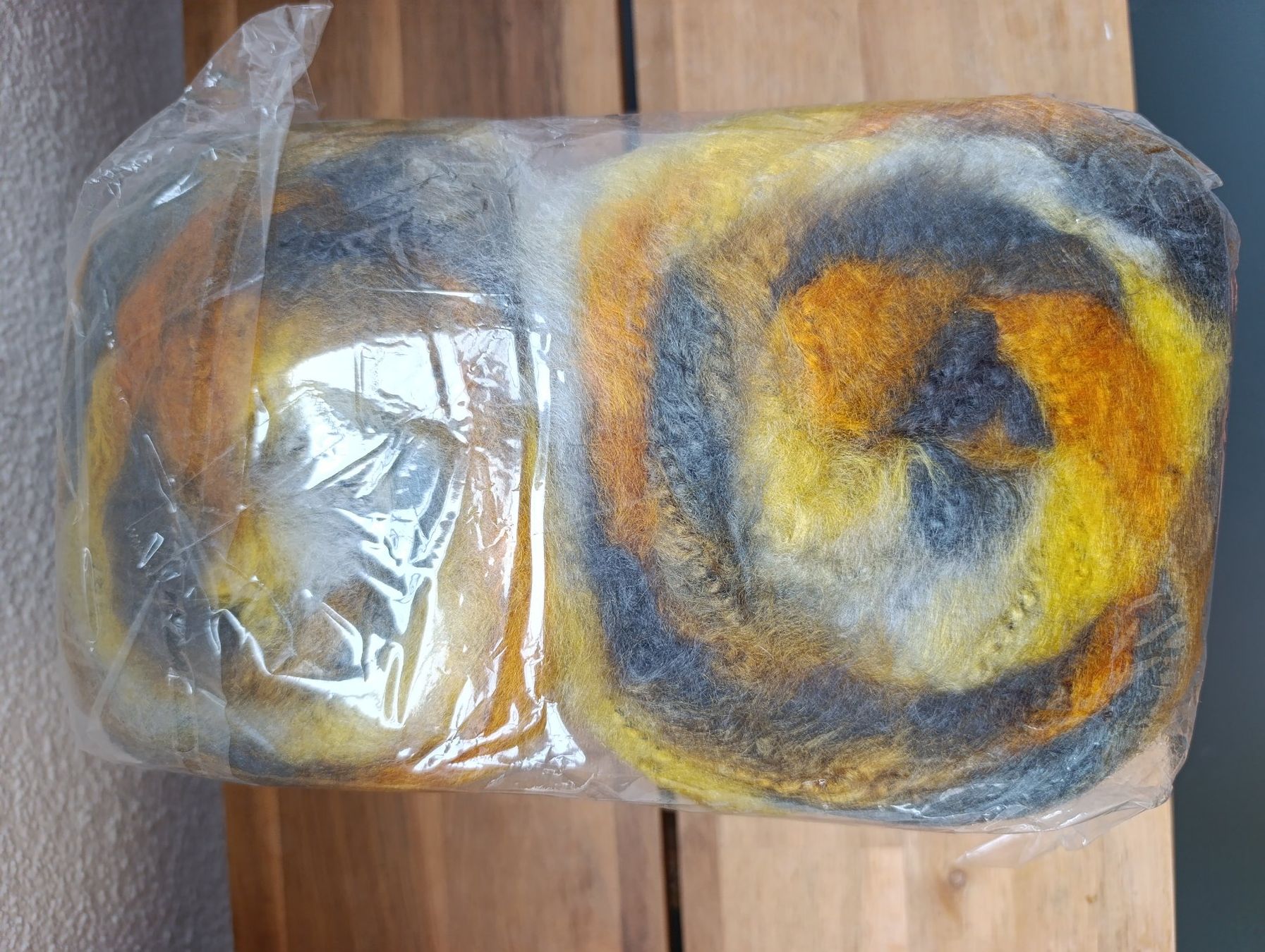 Lana: Kuscheliges Wintergarn Orange-Grau – Nuovo e nell'imballaggio originale da Vordemwald venduto da bpi_c8jm