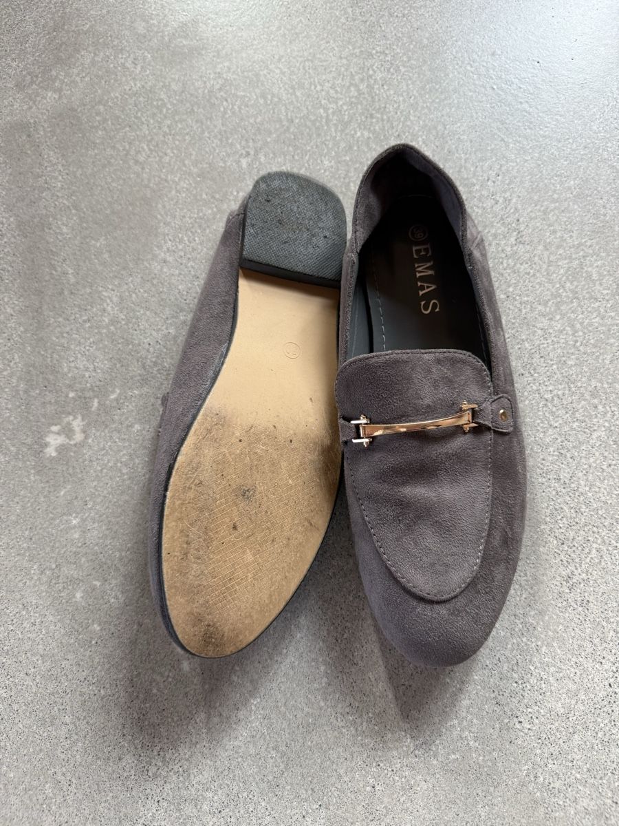 Scarpe da donna: Stylische EMAS Slipper, Gr. 39, grau – Usato da Maienfeld venduto da griti666 3