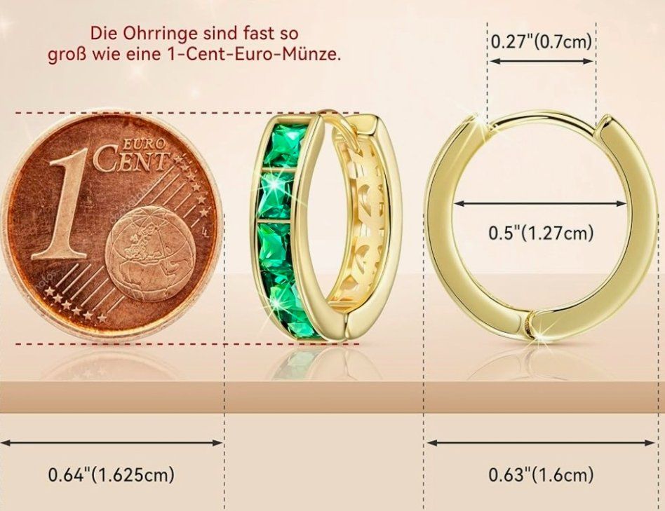 Orecchini pendenti & Orecchini a lobo: ohrringe vergoldet 14k – Nuovo e nell'imballaggio originale da Hemmental venduto da Schmuckstudio 1