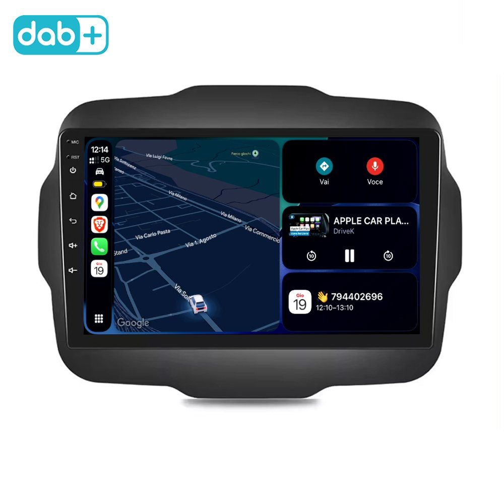 Navigatori: Autoradio Jeep Renegade DAB+ Carplay Android Navi Bluetooth – Nuovo e nell'imballaggio originale da Chiasso venduto da online.shop