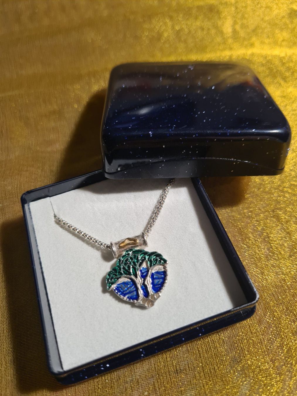 Ketten: Wunderschönes Collier echtes Silber Email kunstvoll – Neu (gemäss Beschreibung) aus Basel von ivoli 5