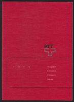 1985  Original PTT Jahresbuch  ERSTTAG gestempelt.