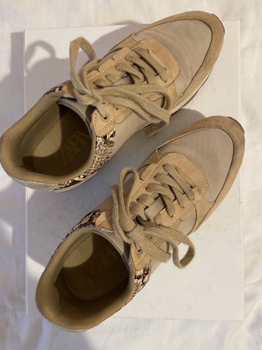 Zara Scarpe da donna: Baskets beige et crocodile Zara – Usato da Chêne-Bougeries venduto da sor_9rzp 4