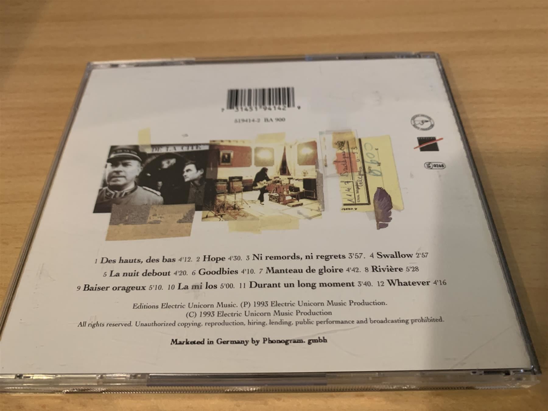 CD: Stephan Eicher – Carcassonne – Usato da Rikon im Tösstal venduto da Alpenmutz 1