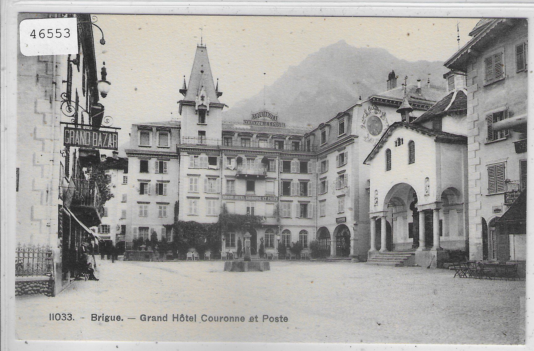 Ansichtskarten: Brigue - Brig - Grand-Hotel Couronne at Poste – Gebraucht aus Ettingen von Kartenplanet