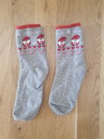 Winter Socken mit Weihnachtswichtel Motiv, Grösse ca. 35-37