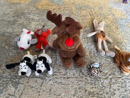 Kuscheltier-Sammlung für Kinder, 8 Stück, Top Zustand!