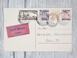 CL07 Carte Postale + Timbre Allemagne / Württemberg 1920