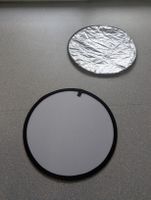 Foto-Reflektor mit Schutzhülle – Silber