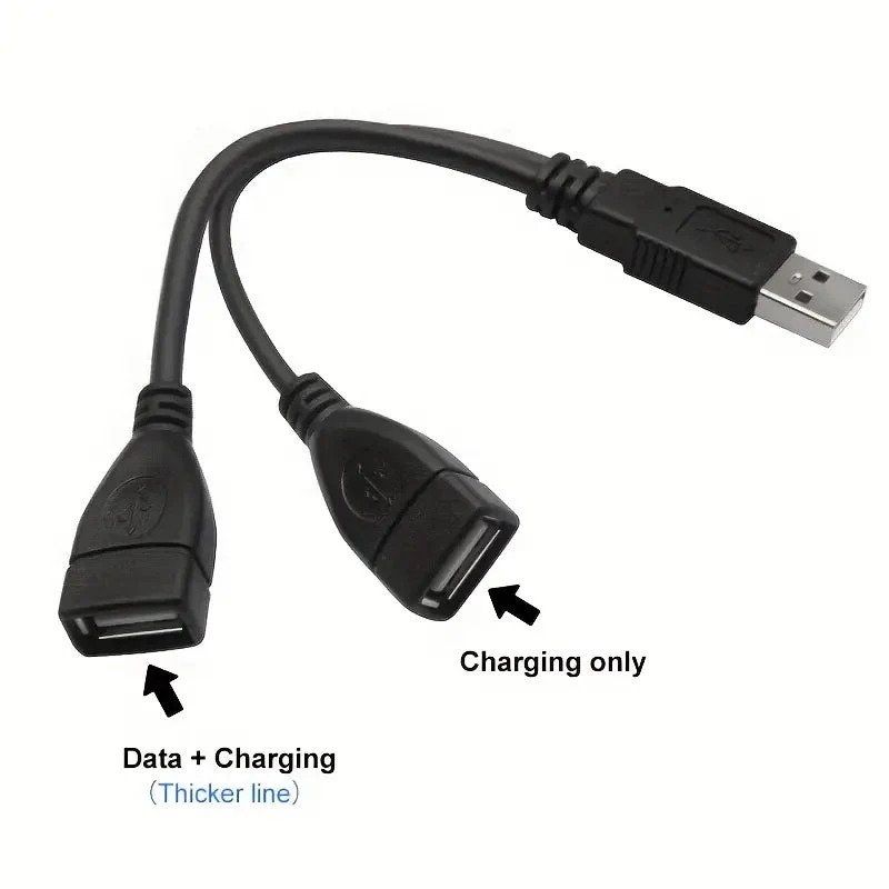Lecteurs & Adaptateurs: USB 2.0 Stecker auf Dual Buchse Kabel – Neuf avec emballage d'origine à Aesch BL par _elektroniktrade_ 3