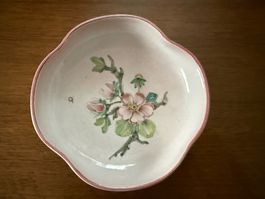 Keramik Schale handgemalt Blumenmotiv 12cm D.