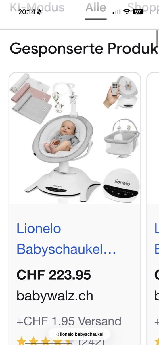 Lionelo Wippen & Schaukeln: Lionelo Babyschaukel – Neu (gemäss Beschreibung) aus Scheuren von dijamaNt12 4