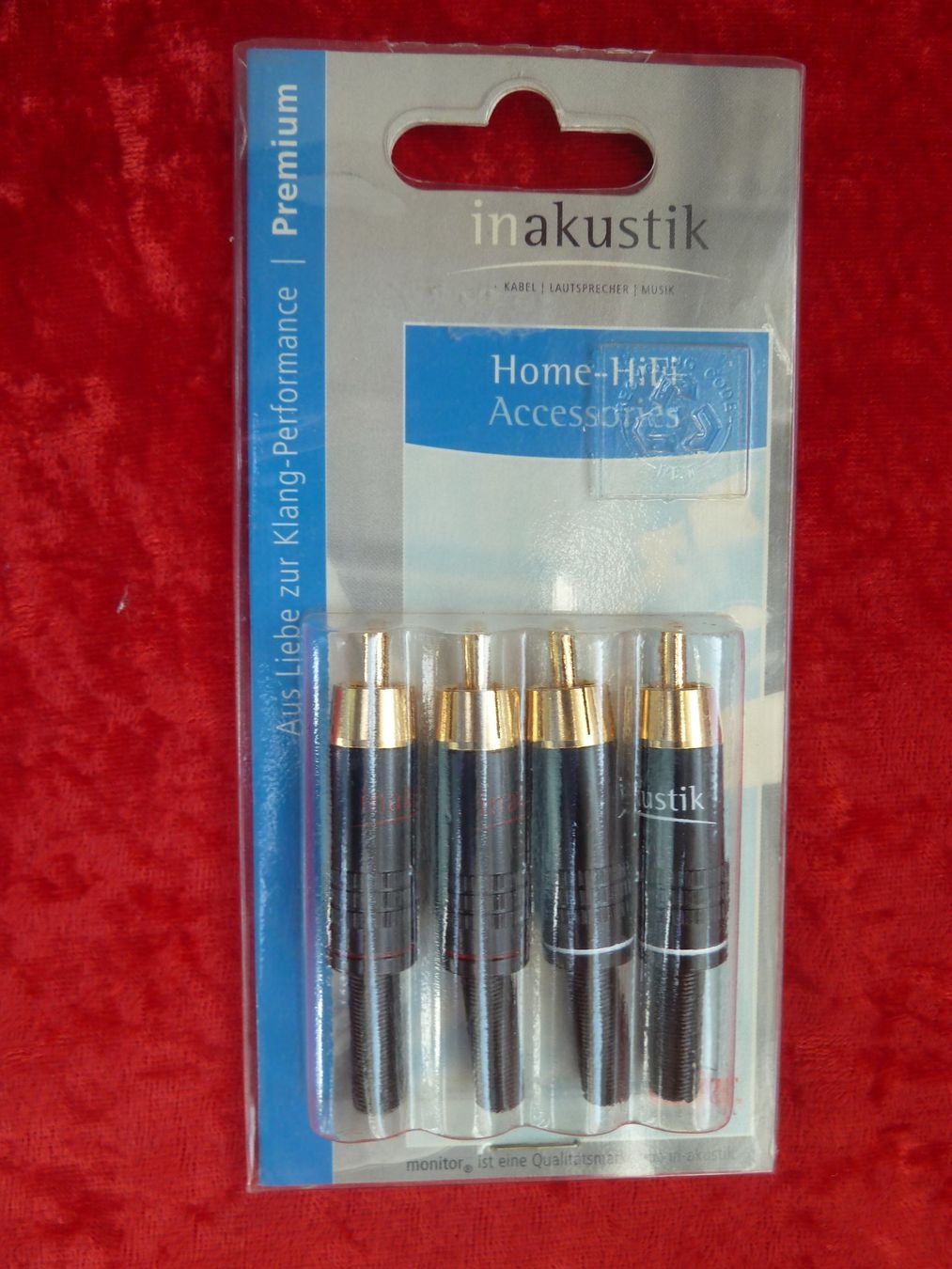 Unità & Adattatore: 4x Inakustik Premium Chinchstecker – Nuovo e nell'imballaggio originale da Affoltern am Albis venduto da Sennrtv