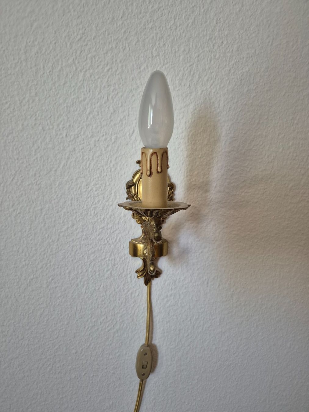 Lampen: Messing Wandlampe einflammig – Gebraucht aus Steinach von ACMO32O