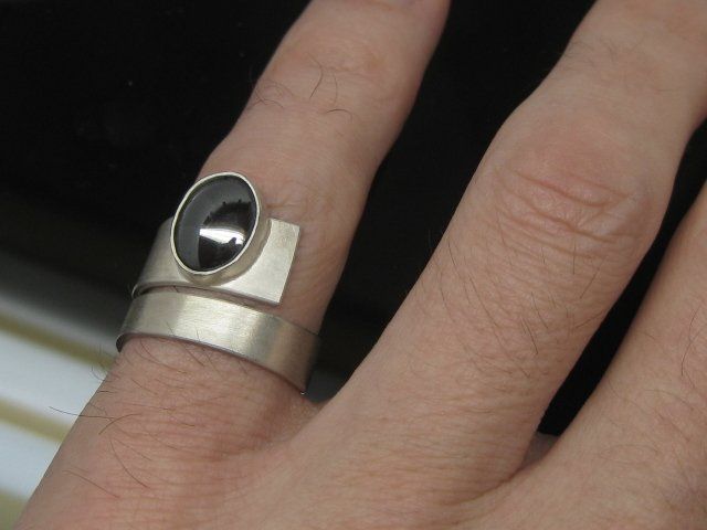 Ringe: Silber Ring 999 + MP Hämatit Gr. 56 / 6.15 g – Neu (gemäss Beschreibung) aus Ermatingen von Decovin 2