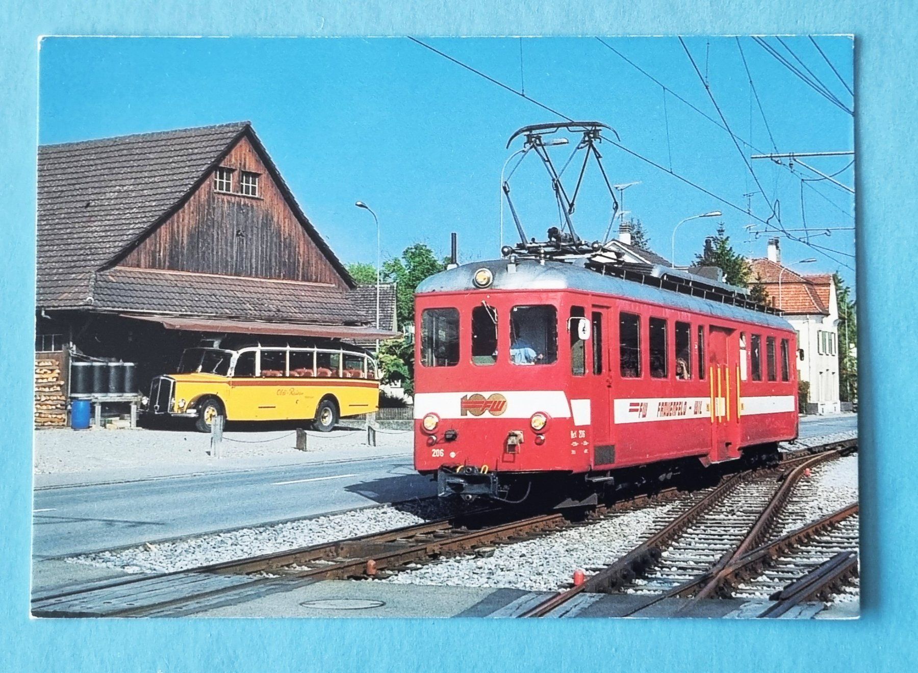 Ansichtskarten: Mutzigen - Frauenfeld-Wil Bahn - Postauto - 1990 – Gebraucht aus Rothrist von RROENK