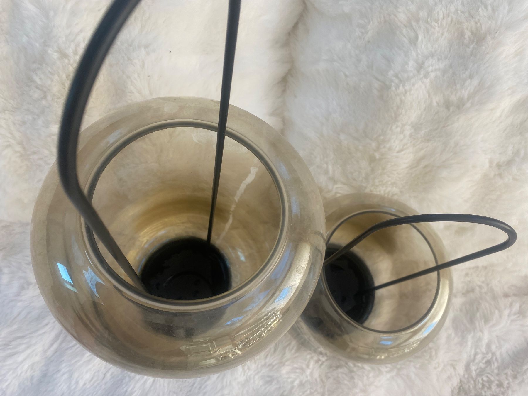 Micasa Lanterne: Windlichter Glas Metall Set 2 Stück – Usato da Bützberg venduto da moeide 2