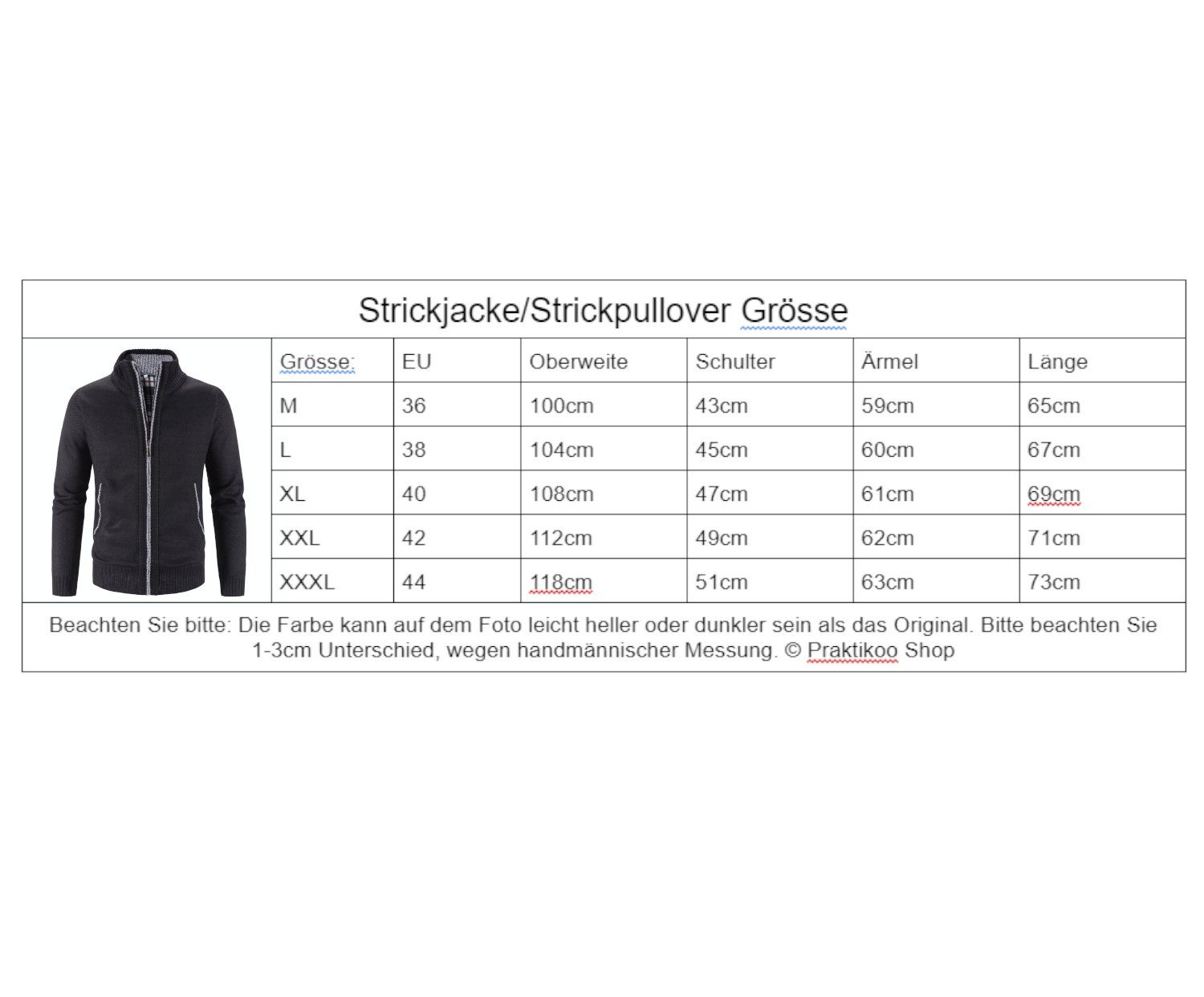 Maglioni & Felpe: XL Herren Strickjacke Strickpullover mit Reisverschluss – Usato da Hundwil venduto da tec_mm27 1