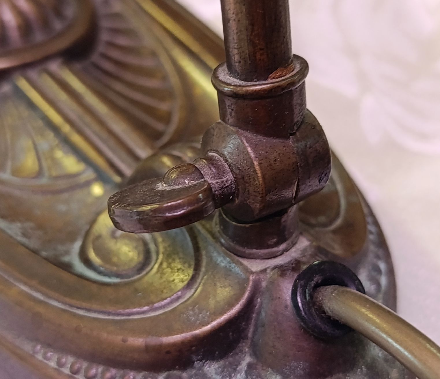 Lampade: Jugendstil Tischlampe, Messing Schwanenhals – Usato da Zürich venduto da Brocki_ZurichZH 4