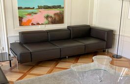 De Sede DS-0022 3-Sitzer Sofa in dickem "Club" Leder