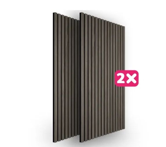 Altri accessori: 2er Set Akustikpaneele Sonic Wall Ebenholz Holzoptik – Nuovo e nell'imballaggio originale da Necker venduto da liq24