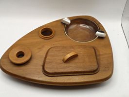 Vintage Aschenbecher für Zigarren aus Holz ca. 1950/1960