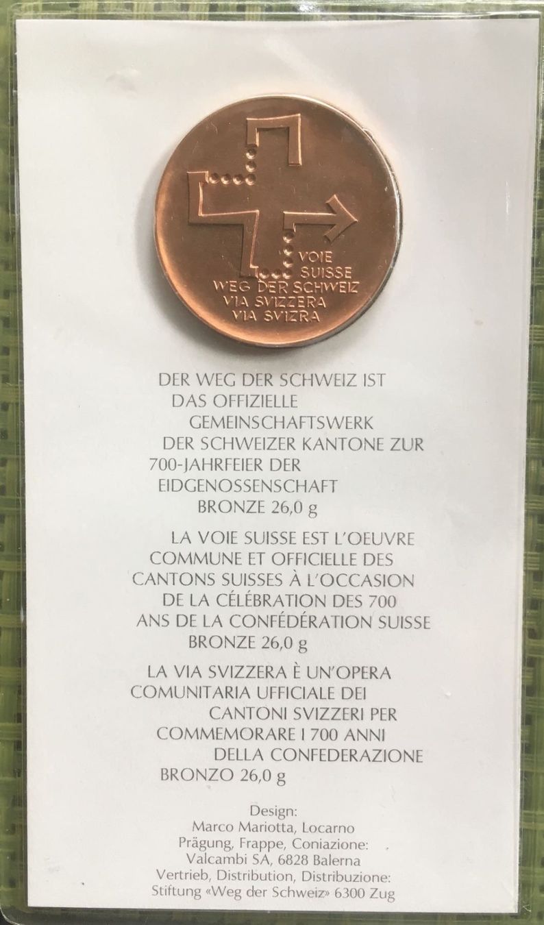Medaillen: Jubiläums-Medaille, Bronze – Neu und originalverpackt aus Zürich von baracuda8048