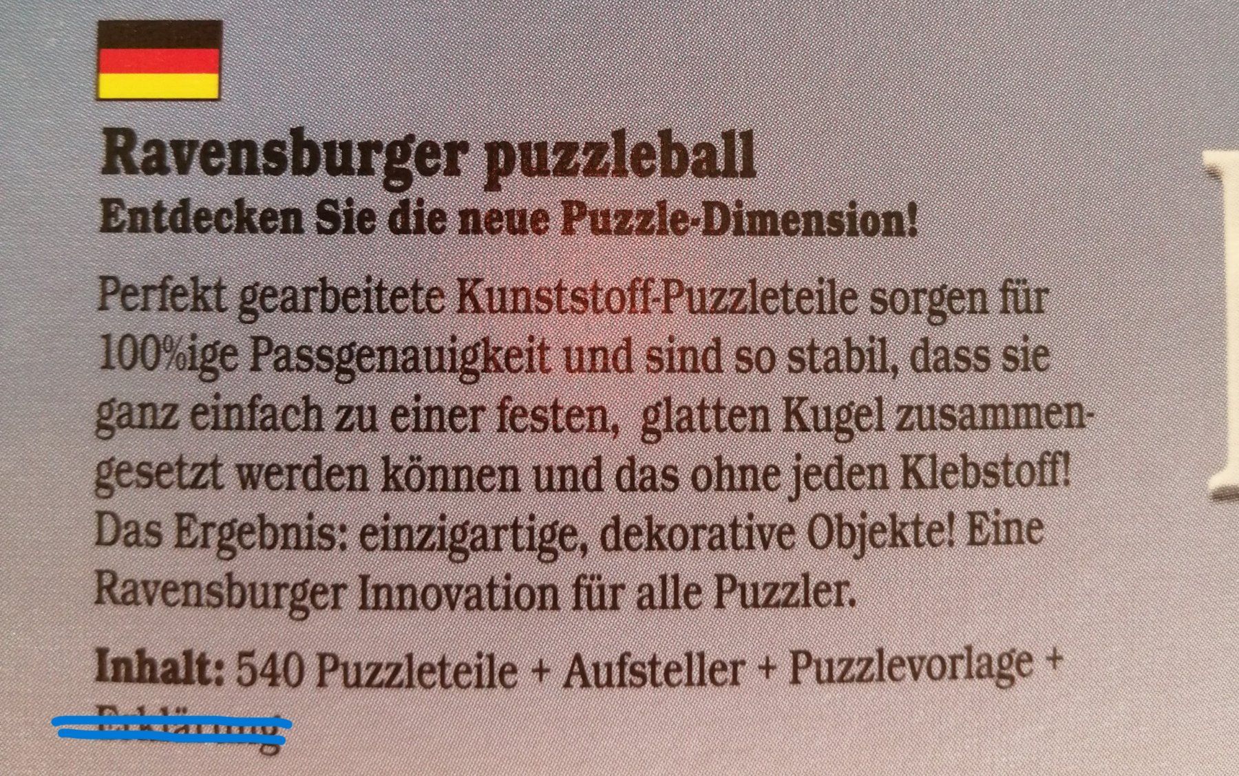 Ravensburger Puzzles: Ravensburger Puzzleball, 540 Teile, Leopard – Gebraucht aus Schaffhausen von Domifran 2