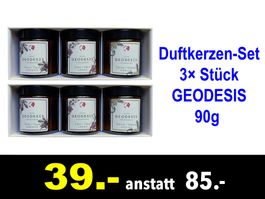 🔴 Duftkerzen-Set 3× Stück GEODESIS 90g /587B