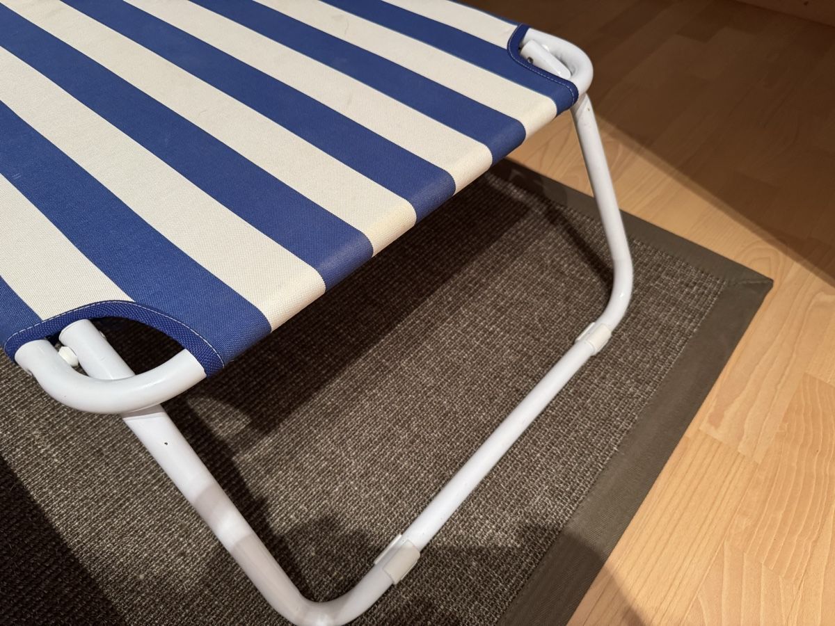 Sedie a sdraio: FIAM Liegestühle Blau-Weiss – Usato da Maisprach venduto da 4464 4