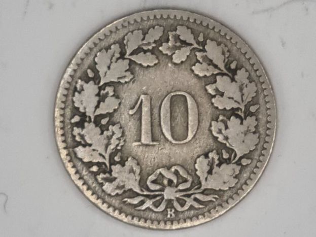 Toutes les monnaies: 10 rappen 1884 – D'occasion à Bure par chap981 1