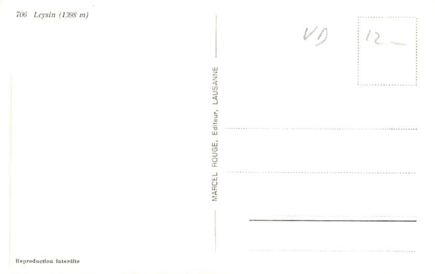 Ansichtskarten: Leysin – Gebraucht aus Ottikon b.Kemptth. von Neptun1974 1