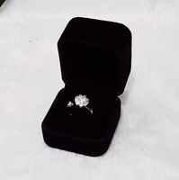 Ringbox Samt Schwarz