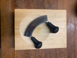 Kräutermesser mit Schneidebrett