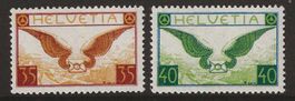 1929 : Flugpost Nr. F14 + F15, postfrisch ** KP 350.--