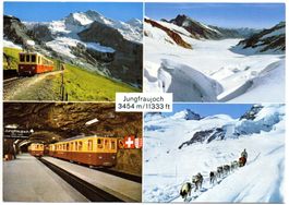 Aletschgletscher JUNGFRAU Polarhunde JUNGFRAUJOCH Bahn