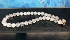 Crash Kristall Kette Geschenk Halskette Schmuck Bergkristall