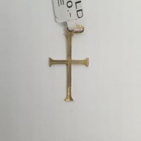 Echt 18K Gold - Kreuz Anhänger