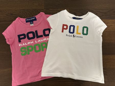 POLO RALPH LAUREN MÄDCHEN SHIRTS-2 Stück-GR.104/110