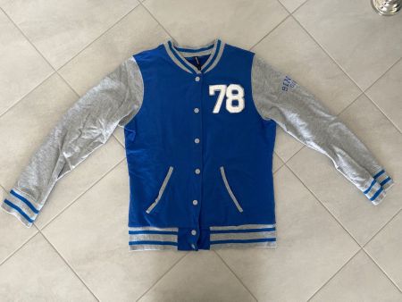 College Jacke für Damen blau / grau